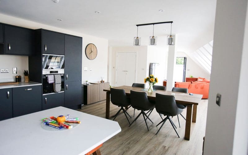 Open plan living in Apartment 9 (The Penthouse)